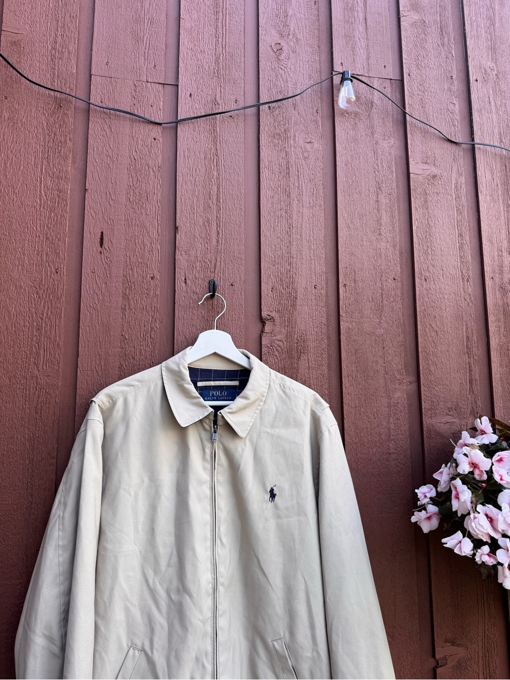 Polo Ralph Lauren Harrington Jacket Beige Men’s Large